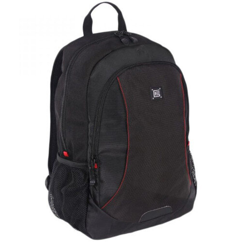 Gino Ferrari Eros 16" Laptop Backpack - Earphone Port, Adjustable Shoulder Straps, Mesh Water Bottle Pockets, AirFlow Back Padding - Red GF507 at Hunt Office Ireland
